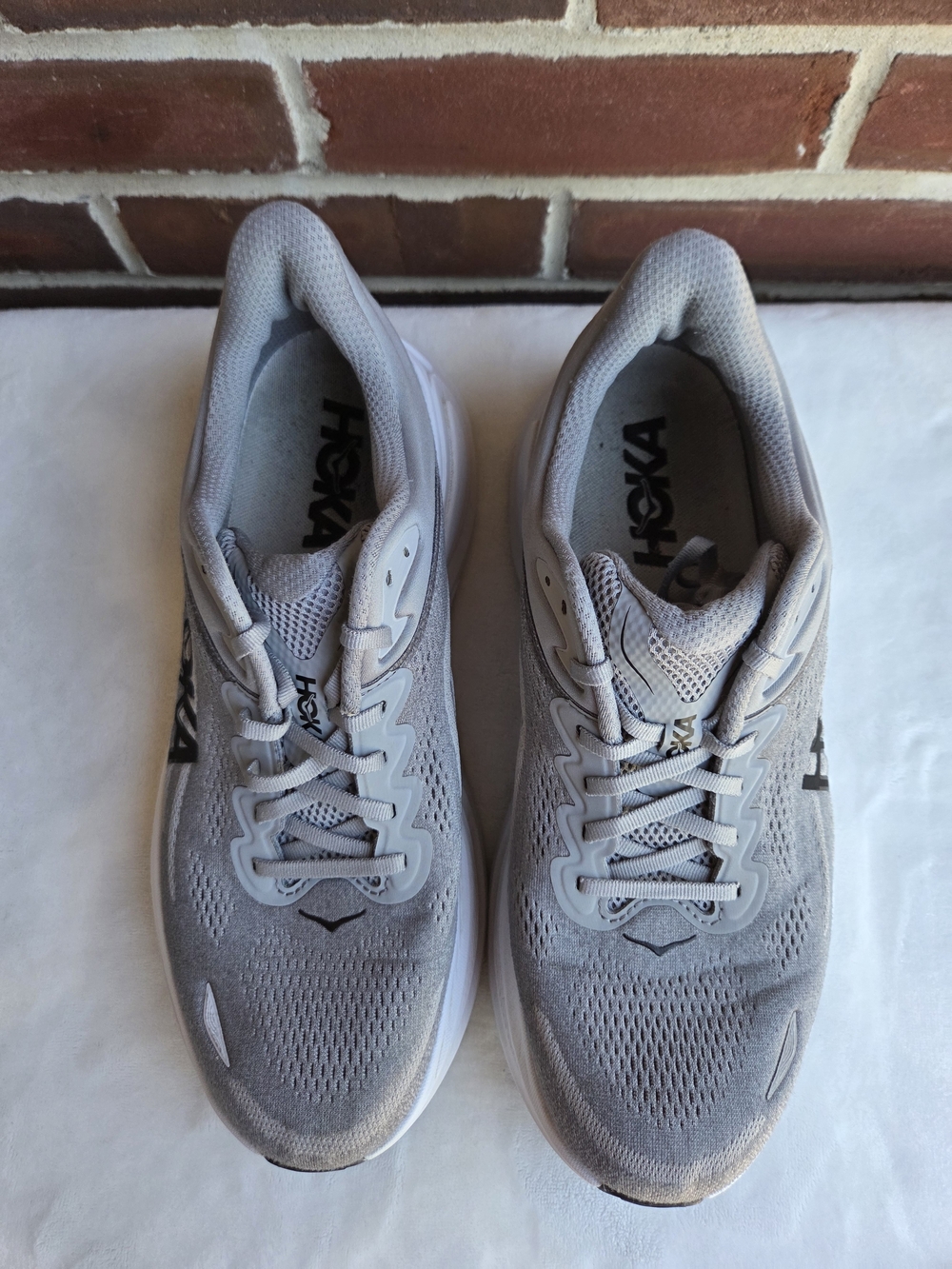 HOKA Bondi 9 Men’s 11 2E Wide Galactic Grey Stellar Grey Running Shoes - Picture 13 of 13